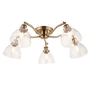 Endon Lighting Hansen 5lt Semi Flush - Endon Lighting Hansen 5lt Semi Flush