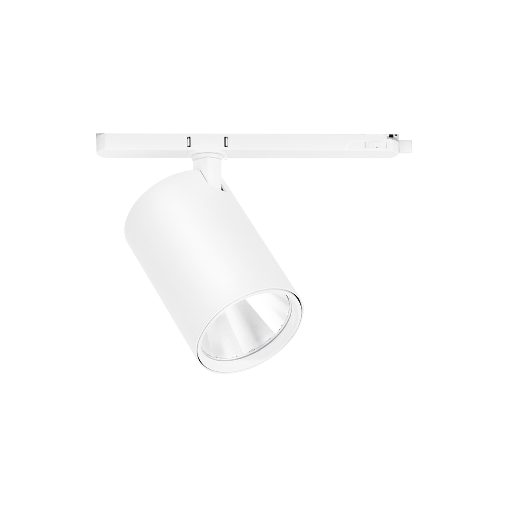 BimPro™CS Colour Switchable Three Circuit Track 45deg Spotlight - White