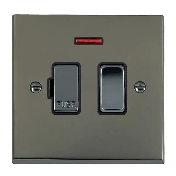 Cher V BK 13A DP Fused Spur+N BK/BL