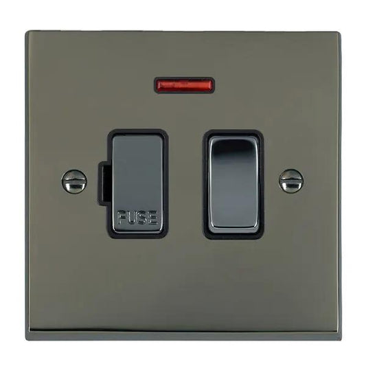 Cher V BK 13A DP Fused Spur+N BK/BL