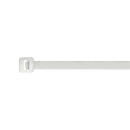 White 150mm cable tie for electrical wiring and cable management