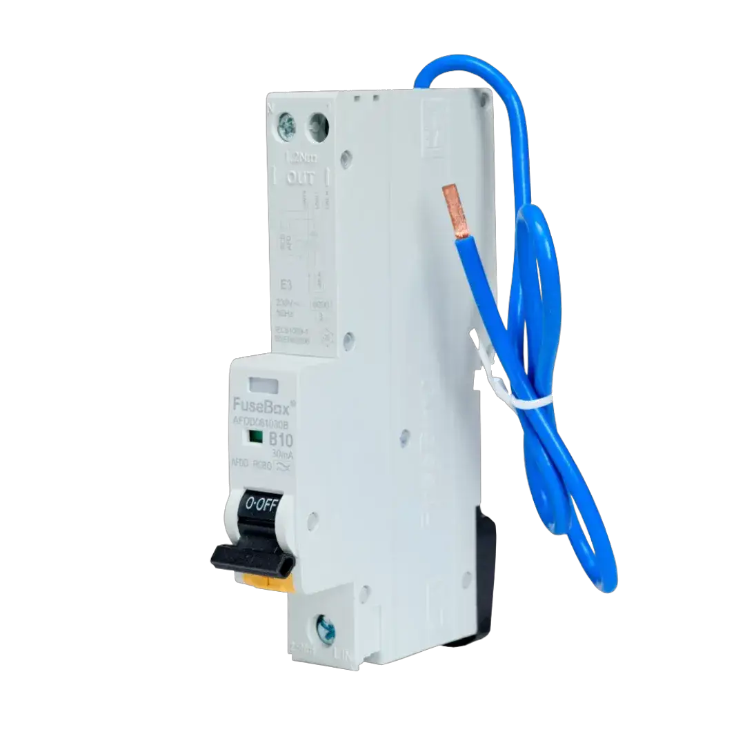 Fusebox AFDD RCBO 10A 30mA 1P+N (SWITCHED) TYPE A - Electrical Fusebox AFDD RCBO 10A 30mA 1P+N (SWITCHED) TYPE A Electrical