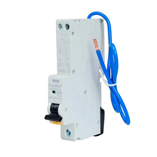 Fusebox AFDD RCBO 10A 30mA 1P+N (SWITCHED) TYPE A - Electrical Fusebox AFDD RCBO 10A 30mA 1P+N (SWITCHED) TYPE A Electrical