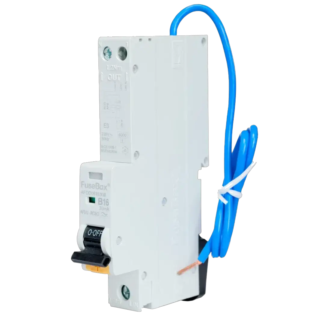 Fusebox AFDD RCBO 16A 30mA 1P+N (SWITCHED) TYPE A - Electrical Fusebox AFDD RCBO 16A 30mA 1P+N (SWITCHED) TYPE A Electrical