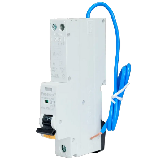 Fusebox AFDD RCBO 16A 30mA 1P+N (SWITCHED) TYPE A - Electrical Fusebox AFDD RCBO 16A 30mA 1P+N (SWITCHED) TYPE A Electrical