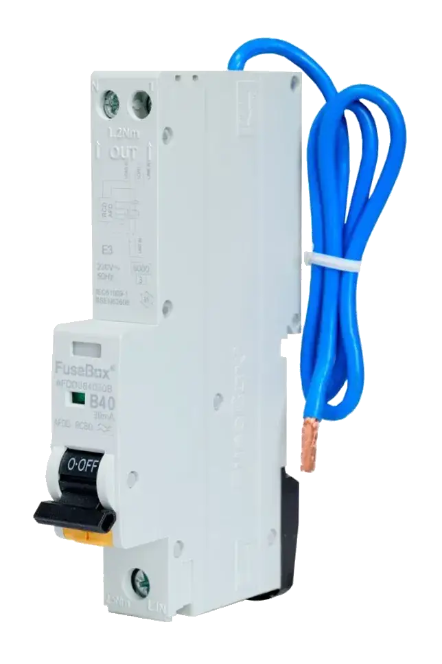 Fusebox AFDD RCBO 40A 30mA 1P+N (SWITCHED) TYPE A - Electrical Fusebox AFDD RCBO 40A 30mA 1P+N (SWITCHED) TYPE A Electrical