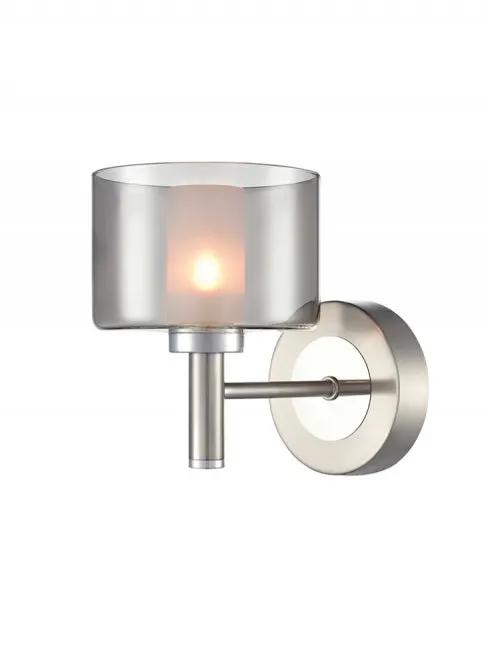 Franklite Argento 1lt Wall Light In Satin Nickel - Wall Lights Franklite Argento 1lt Wall Light In Satin Nickel Wall Lights