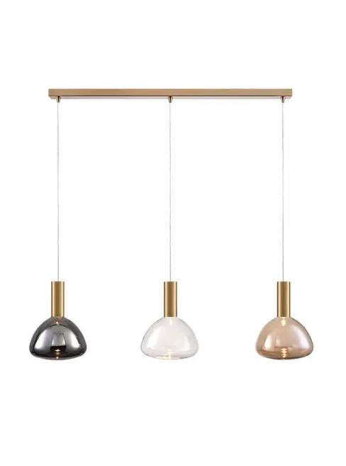 Franklite Beau 3 Light Aged Brass Bar Bowl Combination - Ceiling Lights Franklite Beau 3 Light Aged Brass Bar Bowl Combination Ceiling Lights