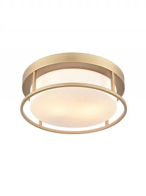 Franklite Blaine Gold Painted 300mm Flush Ceiling Fitting - Flush Lights Franklite Blaine Gold Painted 300mm Flush Ceiling Fitting Flush Lights