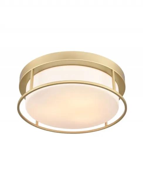 Franklite Blaine Gold Painted 380mm Flush Ceiling Fitting - Flush Lights Franklite Blaine Gold Painted 380mm Flush Ceiling Fitting Flush Lights