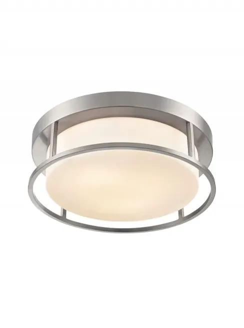 Franklite Blaine Satin Nickel 300mm Flush Ceiling Fitting - Flush Lights Franklite Blaine Satin Nickel 300mm Flush Ceiling Fitting Flush Lights