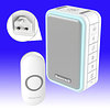 doorbell Wireless Plug-In Doorbell/Chime with LED Halo 150m 6 Tunes 84Db - White - Doorbell doorbell Wireless Plug-In Doorbell/Chime with LED Halo 150m 6 Tunes 84Db - White Doorbell