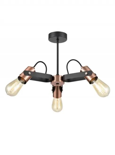 Franklite Debut 3lt Fitting - Semi Flush Lights Franklite Debut 3lt Fitting Semi Flush Lights