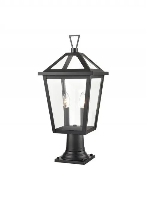 Franklite Dusk 2lt Exterior Bollard In Matt Black - Floor Lamps Floor Lamps Floor Lamps Franklite Dusk 2lt Exterior Bollard In Matt Black Floor Lamps