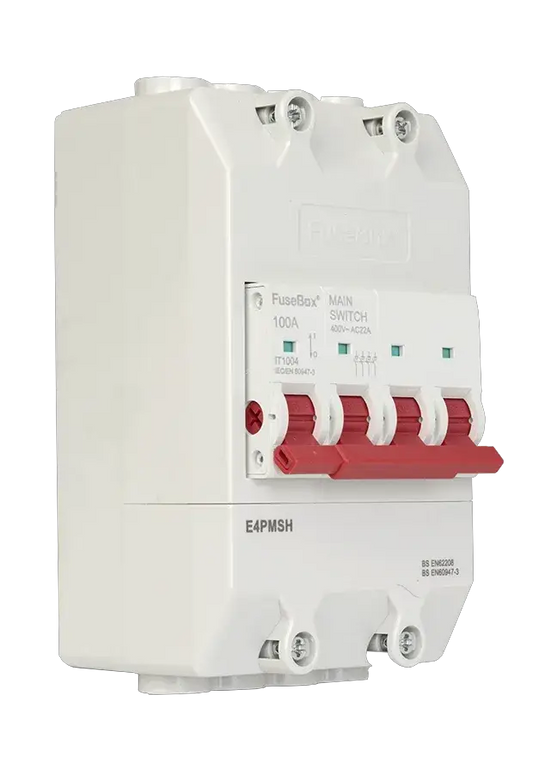Fusebox 4P 100A MAIN SWITCH ENCLOSED IP20 - Electrical Fusebox 4P 100A MAIN SWITCH ENCLOSED IP20 Electrical