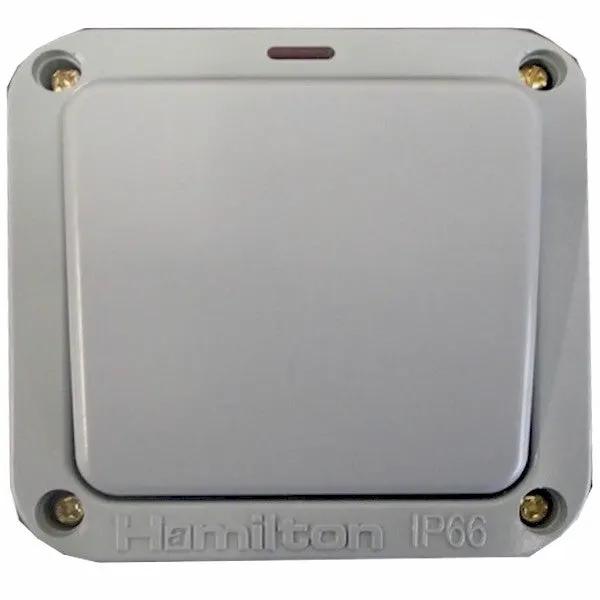 ELEM IP66 1 gang 20AX DP Switch+ Neon