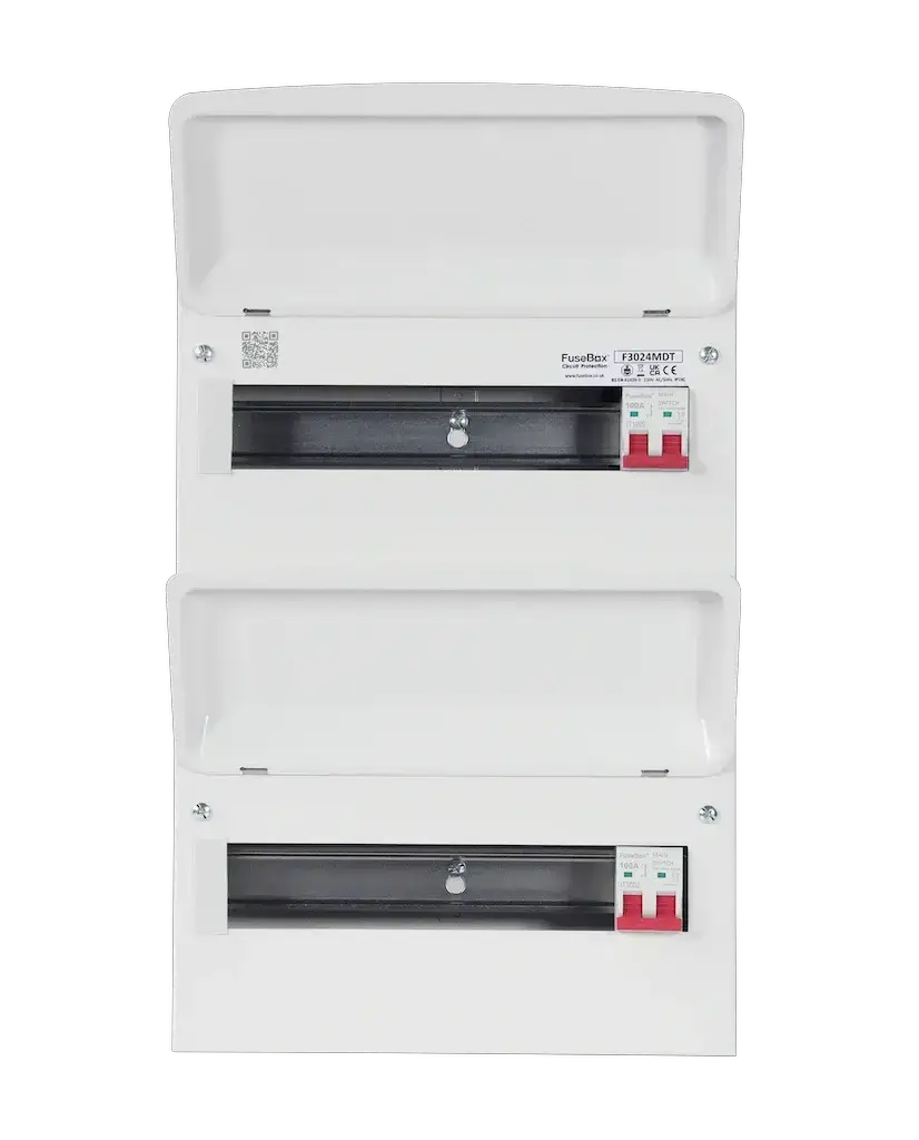 Fusebox DUAL TARIFF 24 WAY 11/11 2x 100A MAIN SWITCH - Electrical Fusebox DUAL TARIFF 24 WAY 11/11 2x 100A MAIN SWITCH Electrical