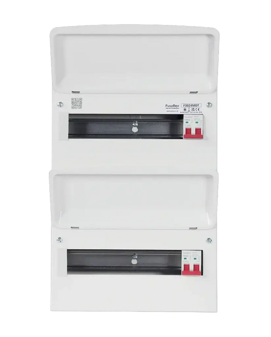 Fusebox DUAL TARIFF 24 WAY 11/11 2x 100A MAIN SWITCH - Electrical Fusebox DUAL TARIFF 24 WAY 11/11 2x 100A MAIN SWITCH Electrical