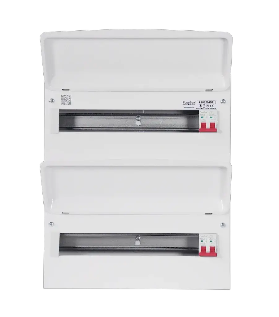 Fusebox DUAL TARIFF 32 WAY 16/16 2x 100A MAIN SWITCH - Electrical Fusebox DUAL TARIFF 32 WAY 16/16 2x 100A MAIN SWITCH Electrical