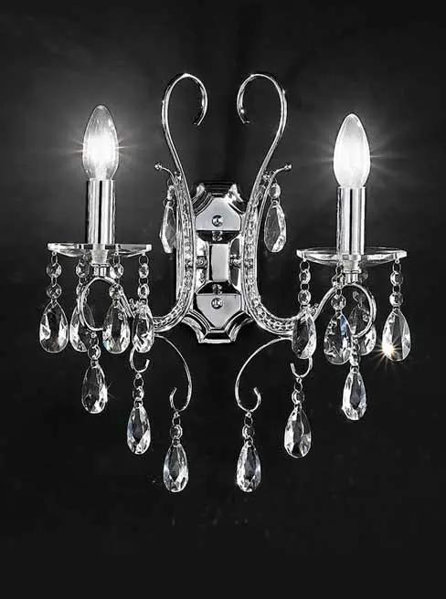 Franklite Brocade 2lt Bracket - Wall Lights Franklite Brocade 2lt Bracket Wall Lights