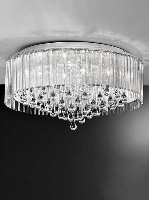 Franklite Spirit 600mm 8lt Flush - Chandeliers Semi Flush Lights Chandeliers Franklite Spirit 600mm 8lt Flush Semi Flush Lights