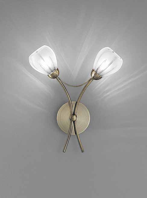 Franklite Chloris 2lt Bracket - Wall Lights Franklite Chloris 2lt Bracket Wall Lights