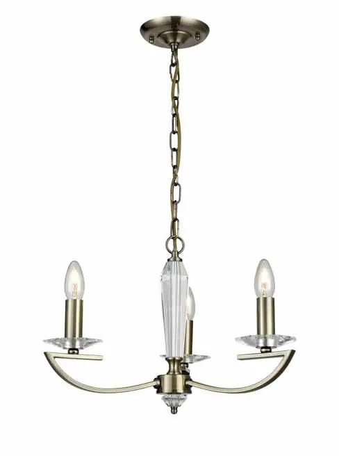 Franklite Artemis 3 Light Fitting - Chandeliers Suspended Lights Chandeliers Franklite Artemis 3 Light Fitting Suspended Lights