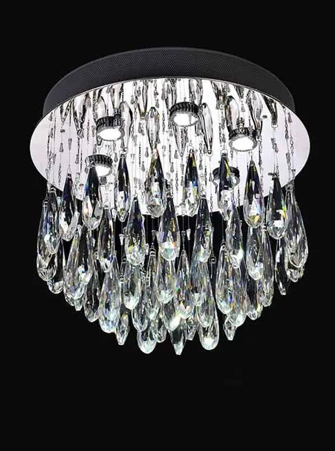 Franklite Shimmer 6 Light Flush - Chandeliers Chandeliers Chandeliers Franklite Shimmer 6 Light Flush Chandeliers