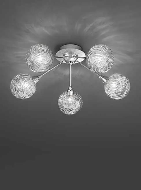 Franklite Protea 5lt Fitting - Semi Flush Lights Franklite Protea 5lt Fitting Semi Flush Lights