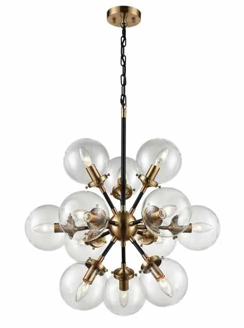 Franklite Reaction 12 Light Fitting - Chandeliers Pendant Lights Chandeliers Franklite Reaction 12 Light Fitting Pendant Lights