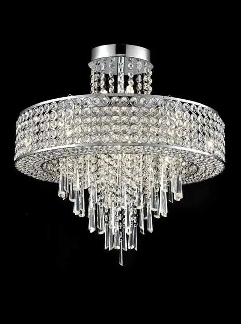Franklite Duchess 12 Light Flush Fitting - Chandeliers Semi Flush Lights Chandeliers Franklite Duchess 12 Light Flush Fitting Semi Flush Lights