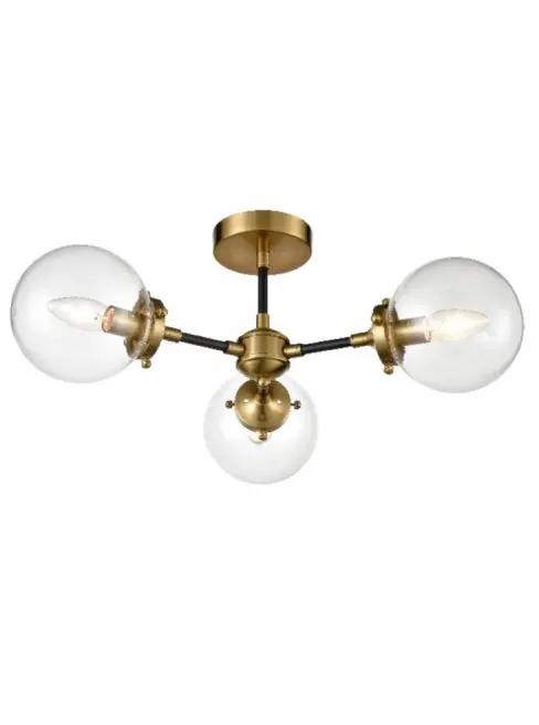 Franklite Attraction 3 Light Fitting - Semi Flush Lights Franklite Attraction 3 Light Fitting Semi Flush Lights