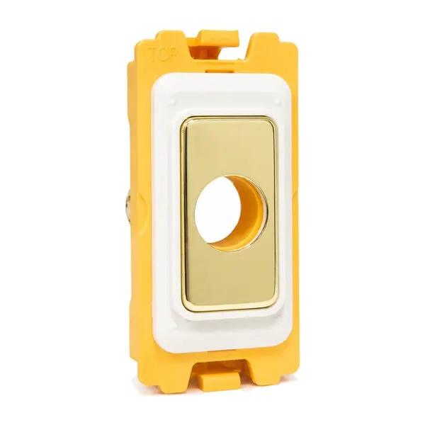 FLM 20A Cable Outlet PB + BL/WH Bzls