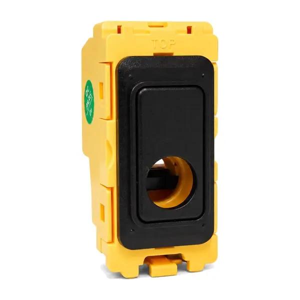 FLM 20A Cable Outlet w/T BL + BL Bezel