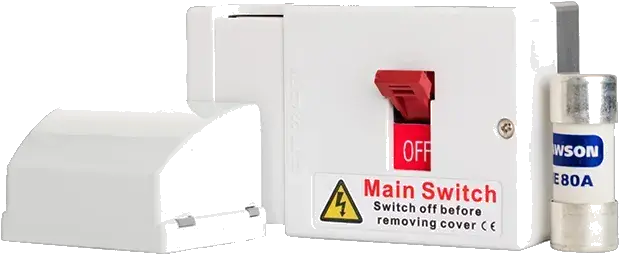 Fusebox 80A FUSED SW 1P+N (SHROUD+ ME80 FUSE) - Electrical Fusebox 80A FUSED SW 1P+N (SHROUD+ ME80 FUSE) Electrical