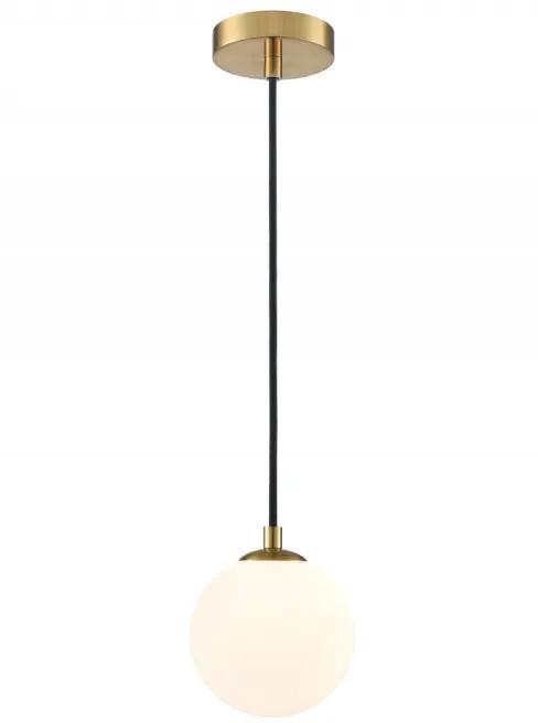 Franklite Globe Pendant Aged Brass With Matt Opal Glass - Pendant Lights Franklite Globe Pendant Aged Brass With Matt Opal Glass Pendant Lights
