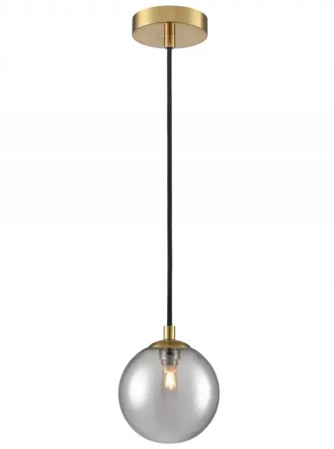 Franklite Globe Pendant Aged Brass With Smoked Glass - Pendant Lights Franklite Globe Pendant Aged Brass With Smoked Glass Pendant Lights