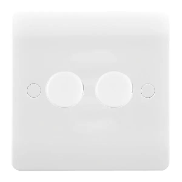 Verve White 2g LEDITB100 2 way Dimmer WH