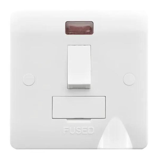 Verve White 13A DP Fuse SP+CO+N WH