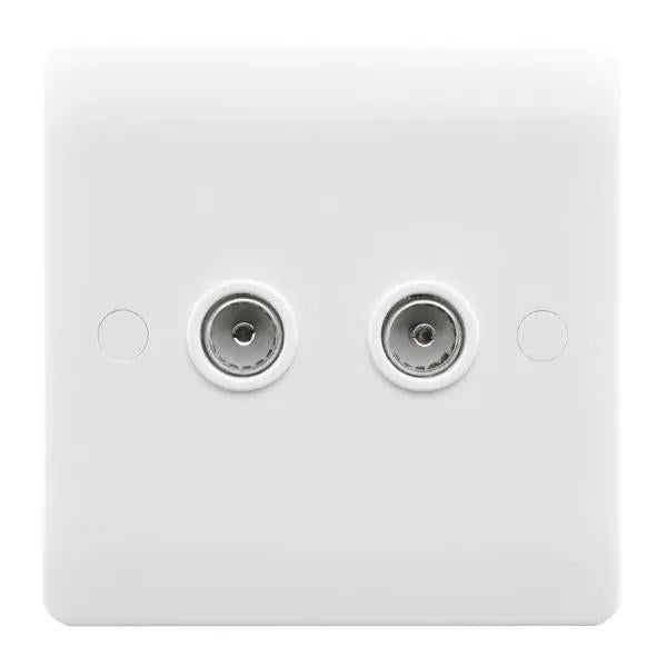 Verve White 2g Non-Isol TV 2in/2out WH
