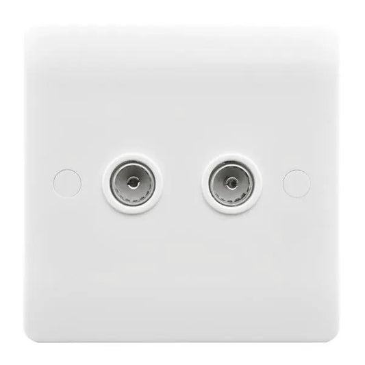 Verve White 2g Non-Isol TV 2in/2out WH