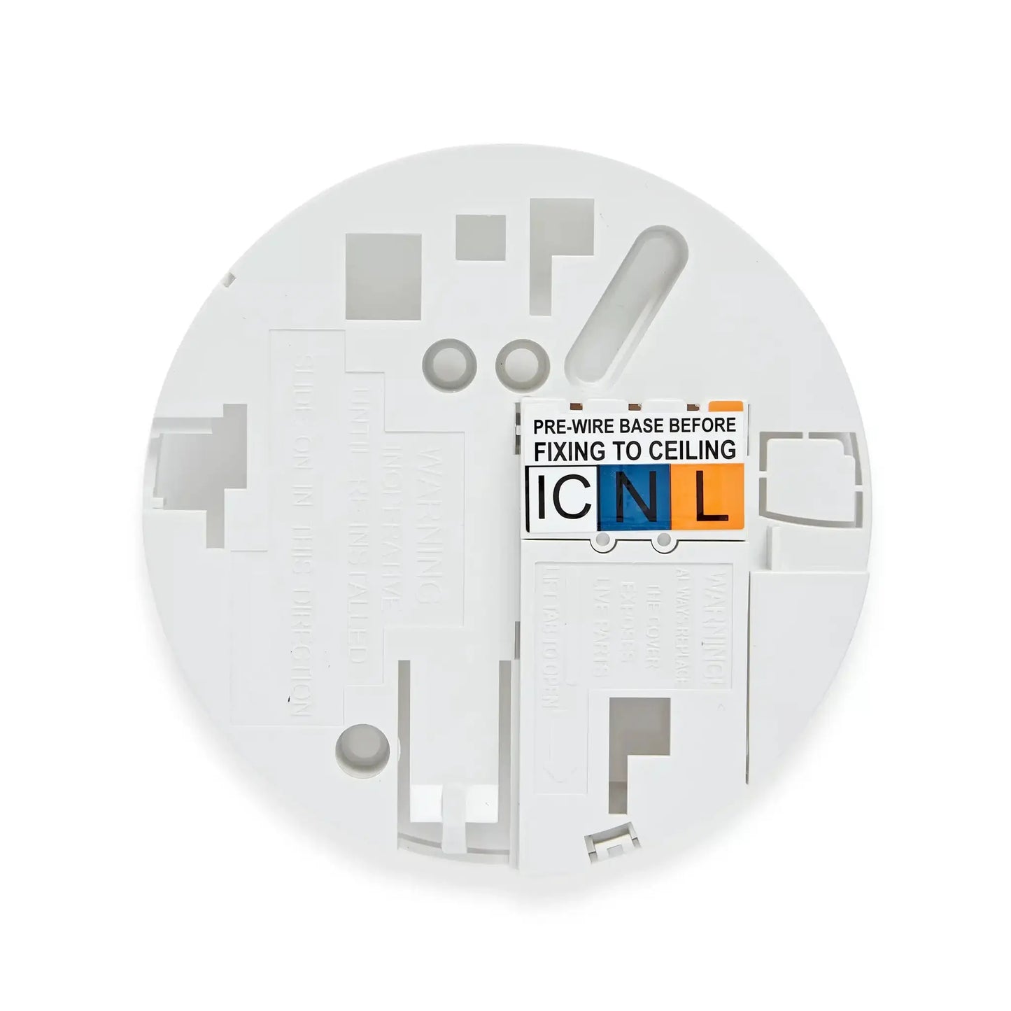 hispec Interconnectable Fast Fix Mains Smoke Alarm with 9v Battery Backup Included - hispec Interconnectable Fast Fix Mains Smoke Alarm with 9v Battery Backup Included