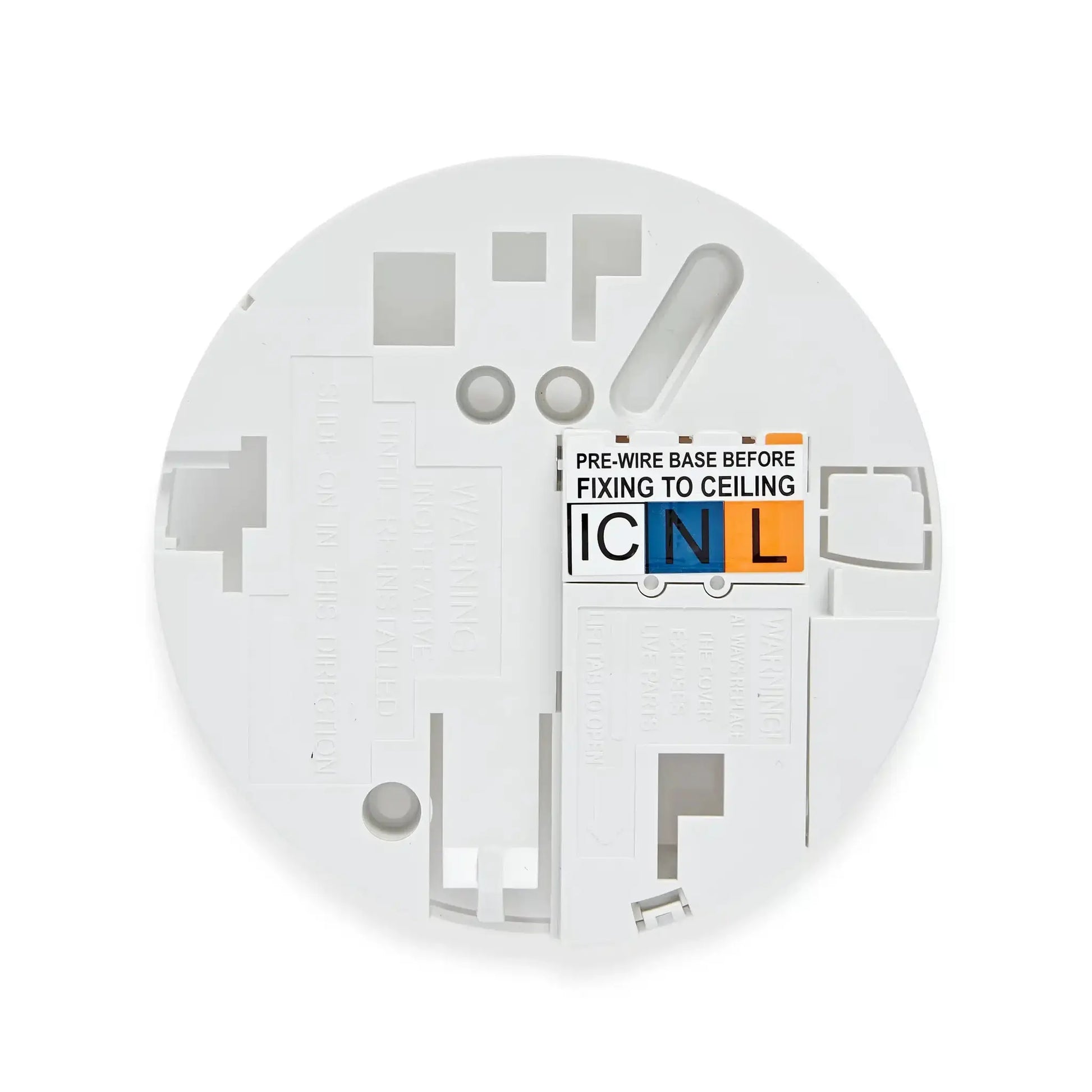 hispec Interconnectable Fast Fix Mains Smoke Alarm with 9v Battery Backup Included - hispec Interconnectable Fast Fix Mains Smoke Alarm with 9v Battery Backup Included