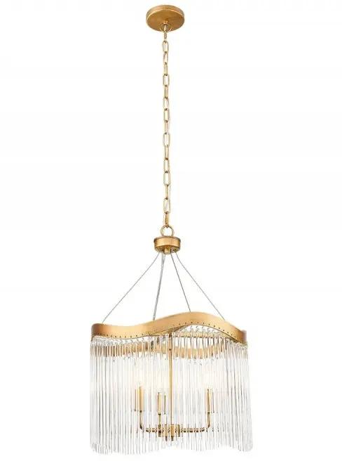 Franklite Harp 3lt Pendant In Aged Brass - Pendant Lights Franklite Harp 3lt Pendant In Aged Brass Pendant Lights