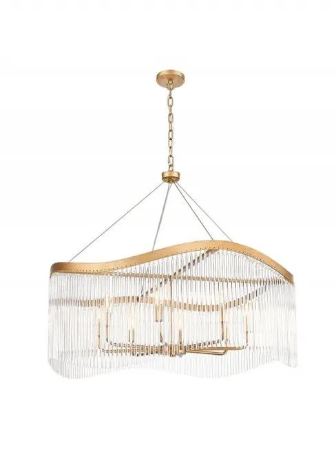 Franklite Harp 8lt Pendant In Aged Brass - Pendant Lights Franklite Harp 8lt Pendant In Aged Brass Pendant Lights