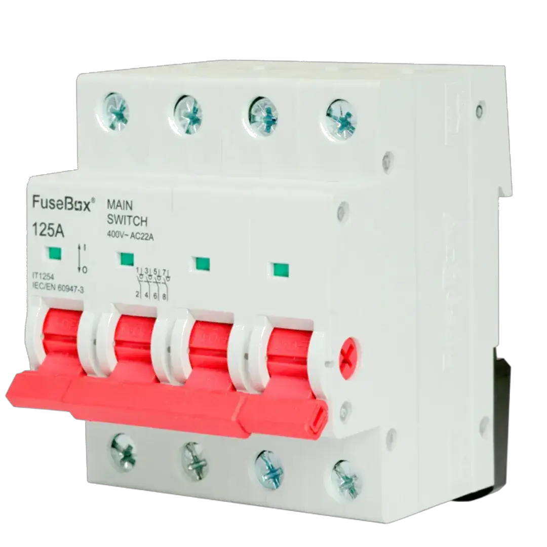 Fusebox 125A AC22A 4P MAIN SWITCH - Electrical Fusebox 125A AC22A 4P MAIN SWITCH Electrical