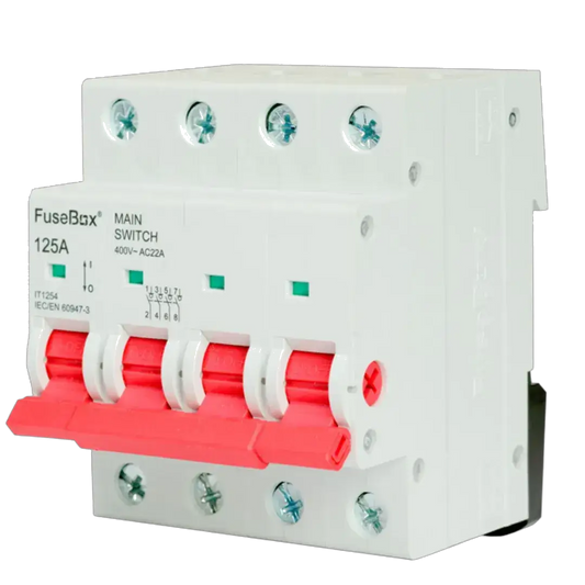 Fusebox 125A AC22A 4P MAIN SWITCH - Electrical Fusebox 125A AC22A 4P MAIN SWITCH Electrical