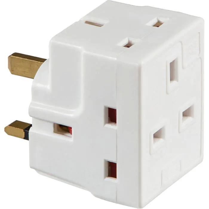 extension leads Knightsbridge 3 Way Fused Mains Adaptor 1375 - Extension Leads extension leads Knightsbridge 3 Way Fused Mains Adaptor 1375 Extension Leads