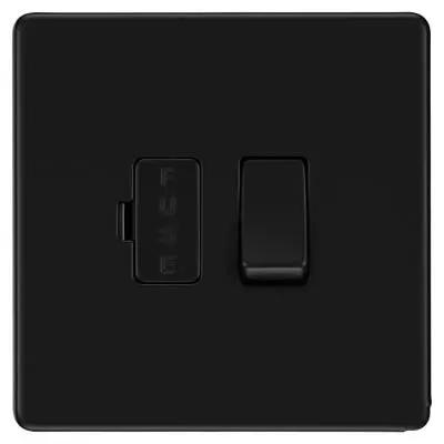 Electrical Lighting BG Screwless 13A Switched Fused Spur Unit Matt Black FFB50 - Electrical Lighting BG Screwless 13A Switched Fused Spur Unit Matt Black FFB50
