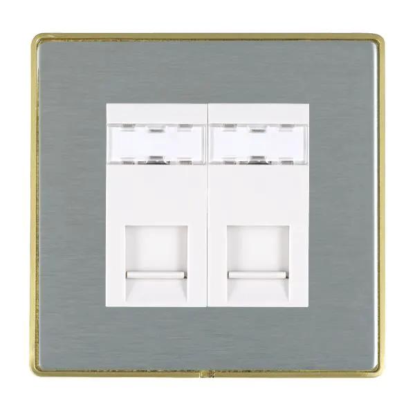 L-Duo CFX SB/SS 2g RJ45 CAT5E Unsheld WH